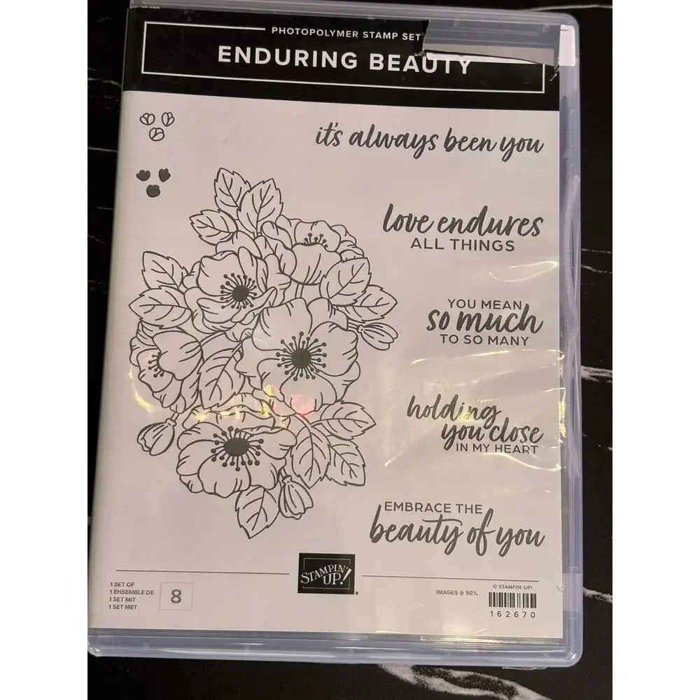 Stampin Up Enduring Beauty Bundle Stamps 162670 Dies 162673 Decorative Masks